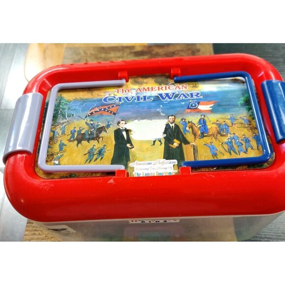 Vtg Awesome Kids American CIVIL WAR Union Confederate Soldiers Figures READ - Picture 2 of 16